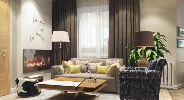 Дизайн квартиры с элементами скандинавского стиля